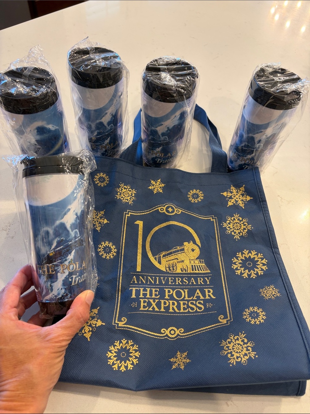 Official polar express train ride souvenir travel mugs